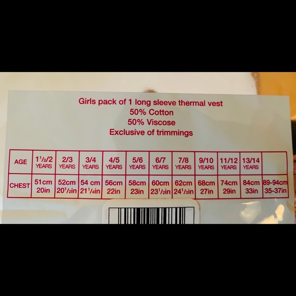 English Marks & Spencer Thermal underwear leggings & vest set Junior Girls 13-14 - Picture 7 of 8